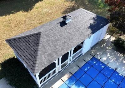 After look of roof project with Owens Corning Duration shingles in Onyx Black