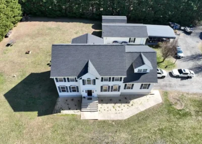 After look of roof with GAF Timberline HDZ architectural shingles in Charcoal