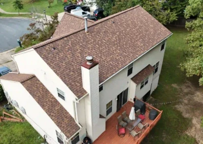 After look of roof with Owens Corning Duration shingles in Desert Rose