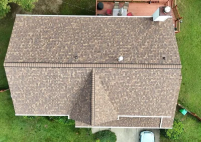 After look of roof with Owens Corning Duration shingles in Desert Rose