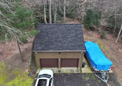 After look of roof with new Owens Corning Duration shingles in Black Sable