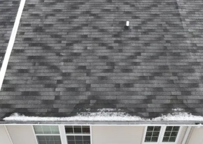 Before look of roof with shingle damage