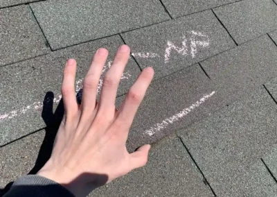 Before look of roof before the project