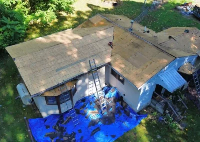 Before look of the house before the roof replacement