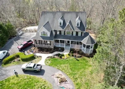 Before look of project with the roof