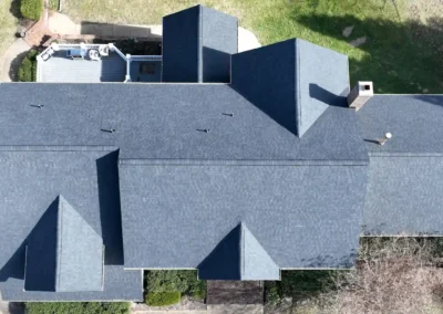 After look of the roof with the new CertainTeed Landmark Pro shingles in Charcoal