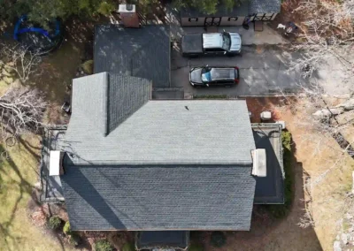 Look of roof with the new GAF Charcoal shingle