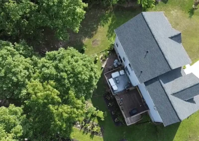 After look with GAF Timberline HDZ shingles in Hunter Green