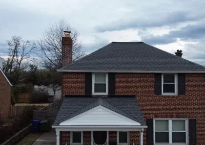 After look of project with GAF Timberline HDZ shingles in Pewter Grey for the roof