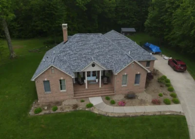 After look of the roof with Owens Corning Duration shingle on Pacific Wave color