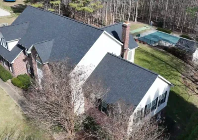 After look of the roof with the new CertainTeed Landmark Pro shingles in Charcoal