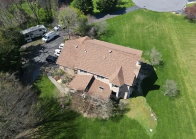 After look of project with Owens Corning Duration architectural shingles and Dura Ridge ridge vents