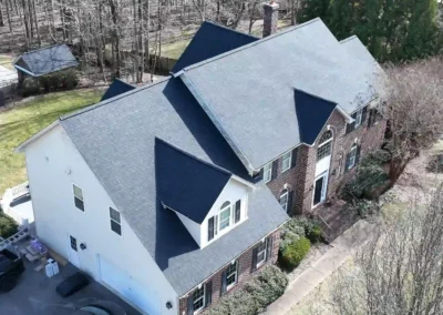 After look of the roof with the new CertainTeed Landmark Pro shingles in Charcoal