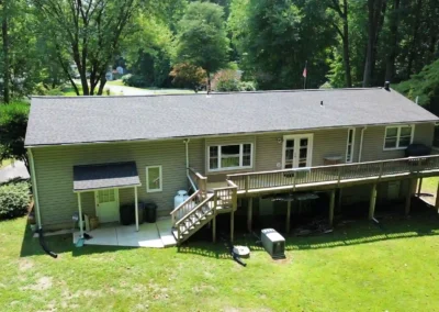 After look of roof with GAF Timberline HDZ architectural shingles in Appalachian Sky