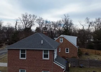 After look of project with GAF Timberline HDZ shingles in Pewter Grey for the roof