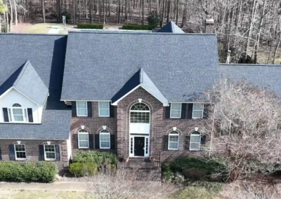 After look of the roof with the new CertainTeed Landmark Pro shingles in Charcoal