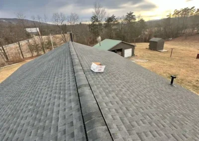 After look of roof with GAF Timberline HDZ architectural shingles in Charcoal