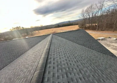 After look of roof with GAF Timberline HDZ architectural shingles in Charcoal