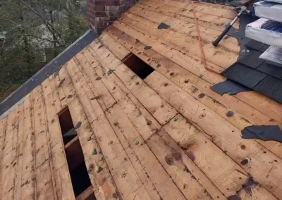 Before look of roof before the project