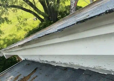 Before look of roof with shingle damage