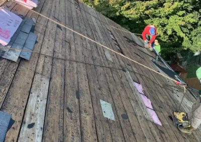 Look of roof before roof replacement