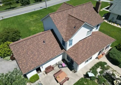 After look of roof with Owens Corning Duration shingles in Desert Rose