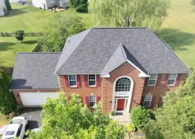 After look of roof project with Owens Corning Williamsburg Gray shingles