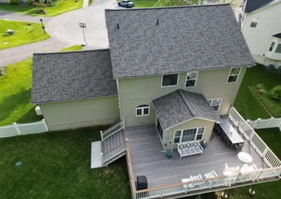 New look of roof with Owens Corning Duration shingles in Driftwood