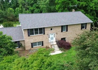 After look of project with roof having the Owens Corning Duration architectural shingles in Colonial Slate